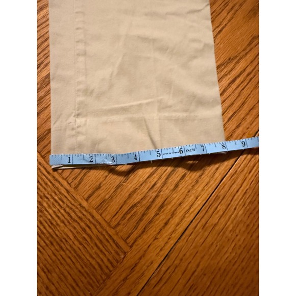 Talbots The Perfect Crop Khaki Pants Women 16W Mid Rise Elastic Waist - Picture 10 of 10